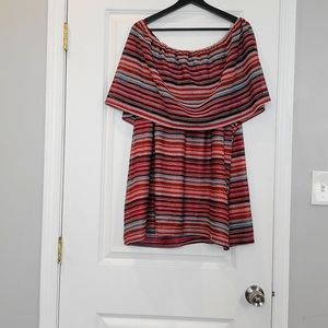 Catherines Multi-colored Sleeveless Blouse